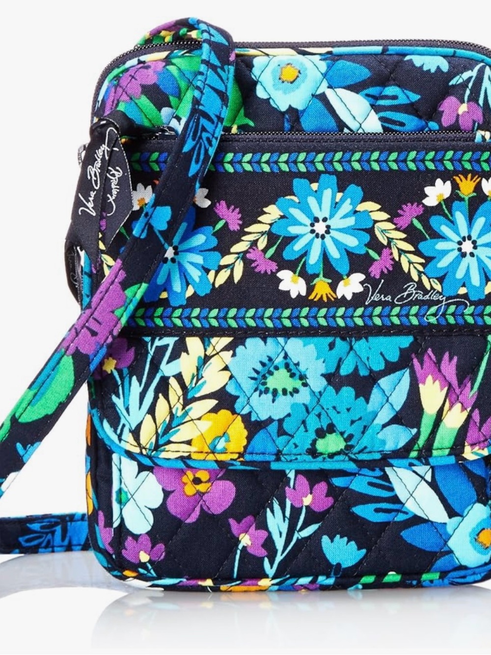 Vera Bradley Mini Hipster Crossbody, Midnight Blues - RETIRED PATTERN